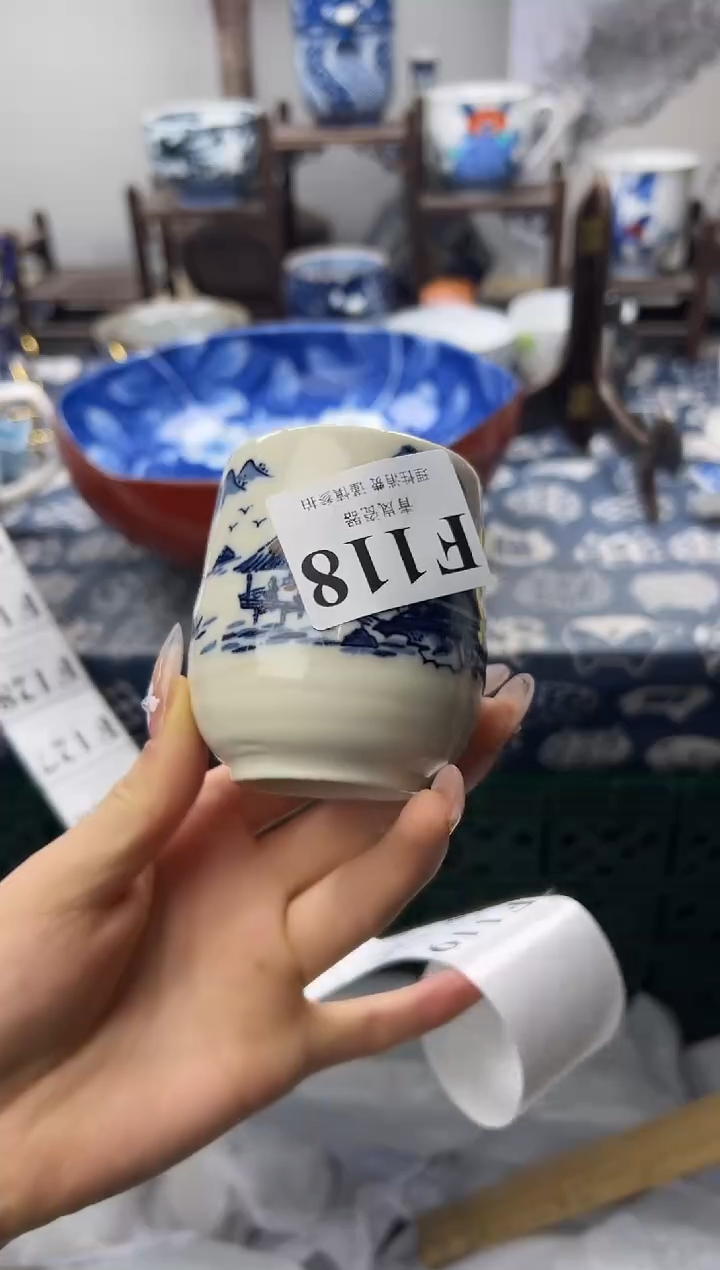 瓷片幽**竹  F118