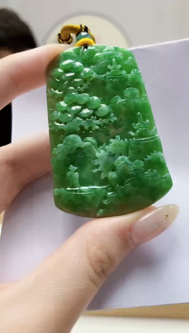 未镶嵌定制翡翠5145jw-毛货挂件14