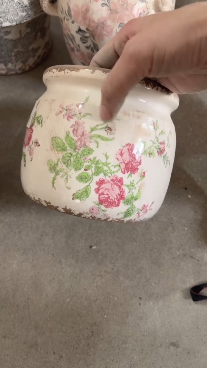【闪购商品】陶瓷花盆高13cm内口12cm