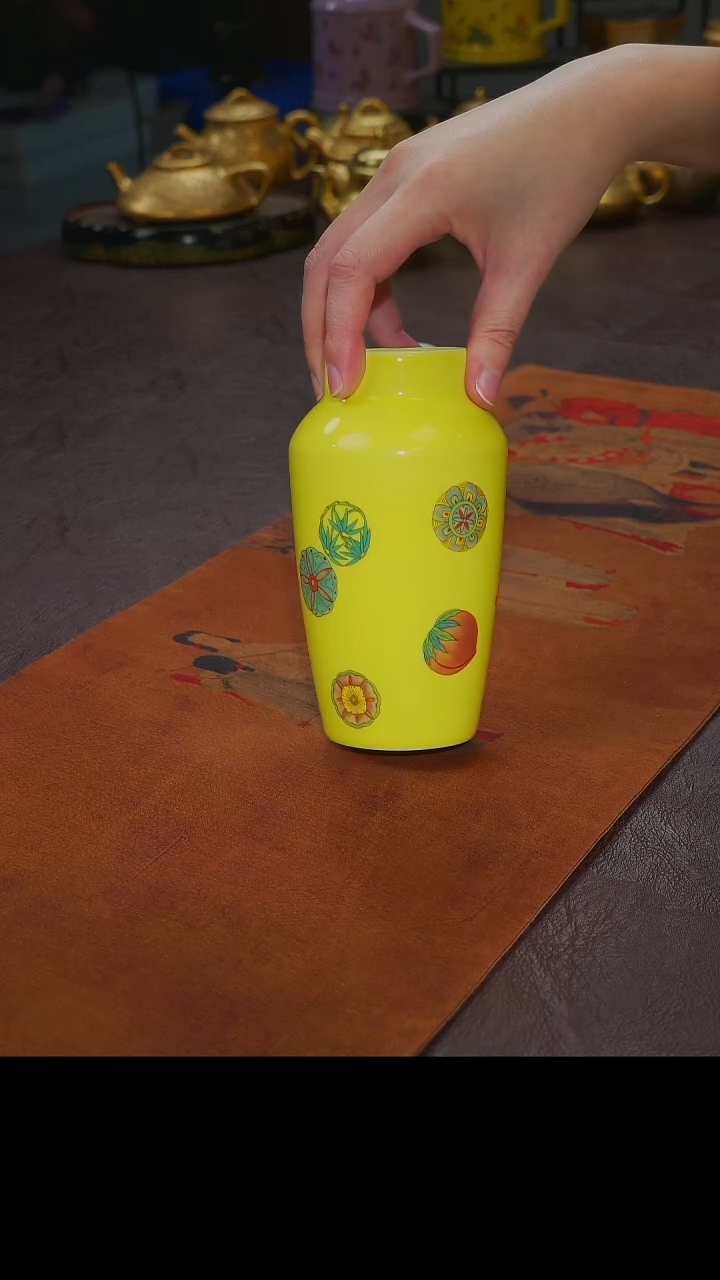 杯【宜景窑焦黄釉系列】焖泡壶