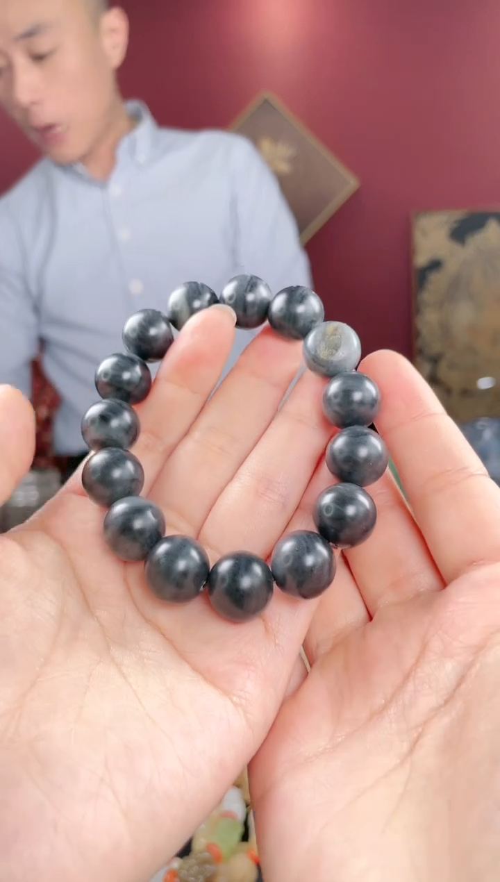 【闪购商品】和田玉手串未镶嵌青花卡14