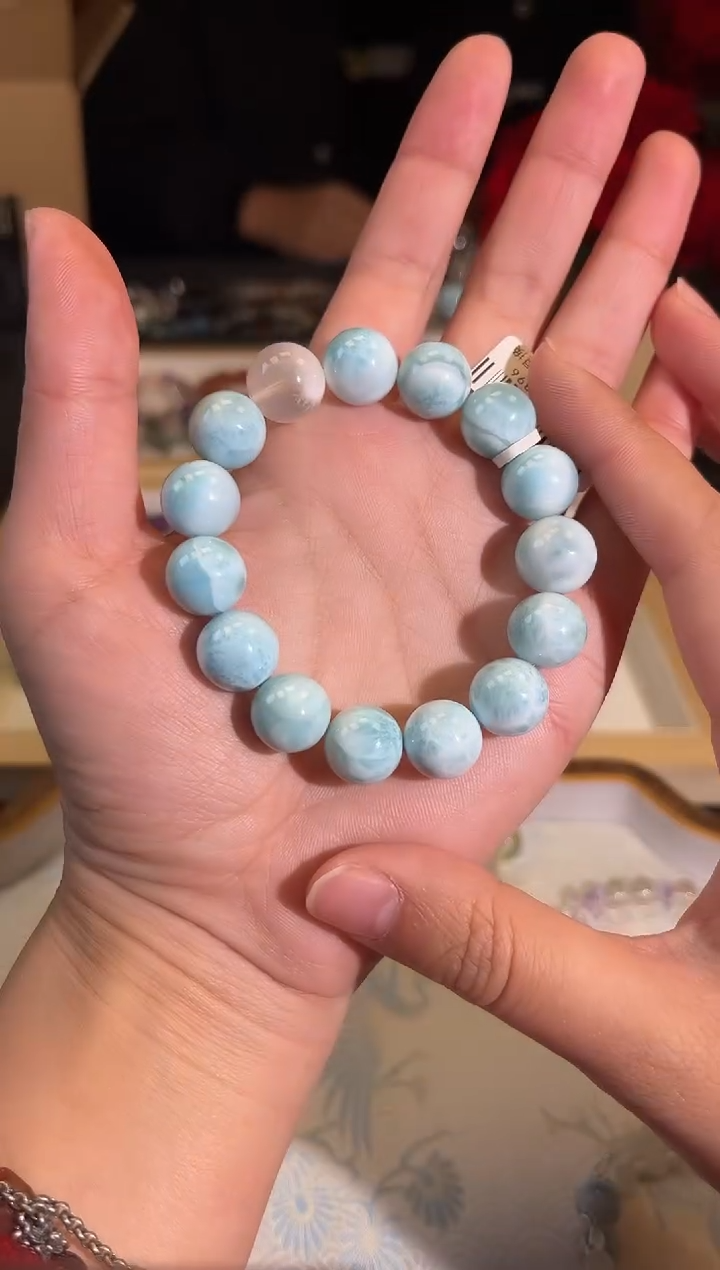 【闪购商品】针钠钙石（海纹石）手串未镶嵌B035