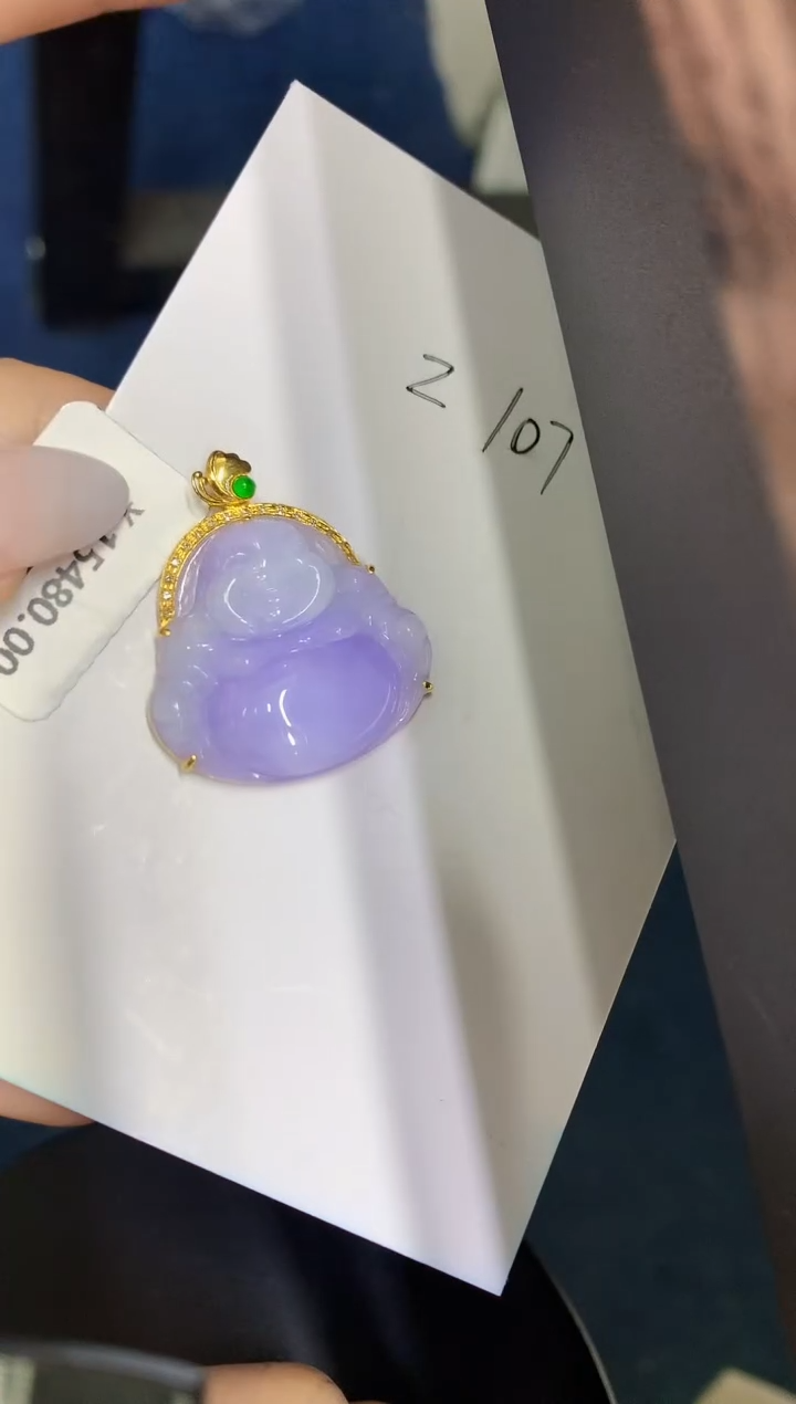 【闪购商品】翡翠颈饰18K金镶嵌000000000000