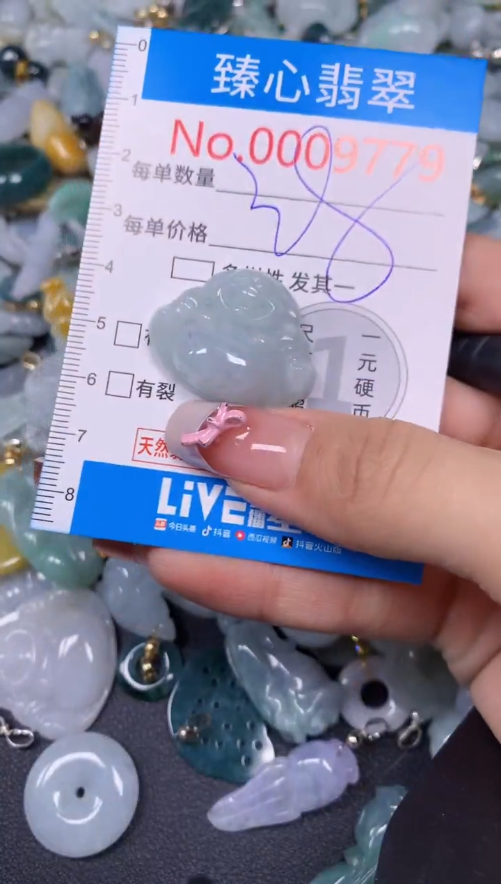 【闪购商品】翡翠颈饰未镶嵌含绳0009779