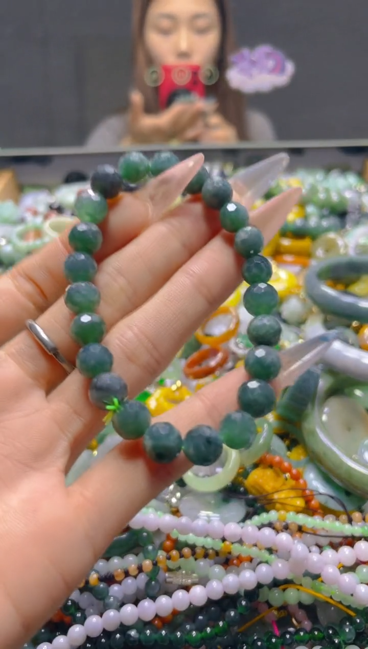 颈饰未镶嵌翡翠7MM