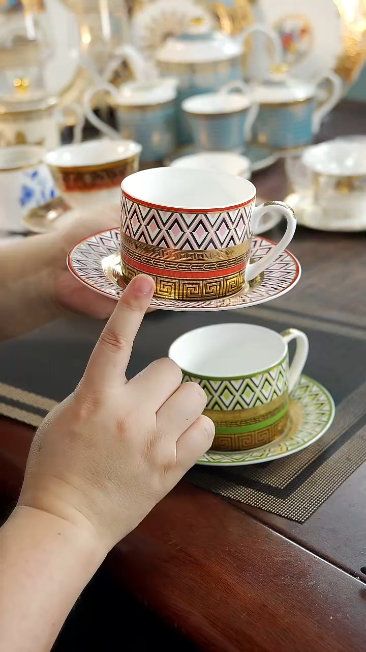 瓷片咖啡杯碟   福利价微瑕