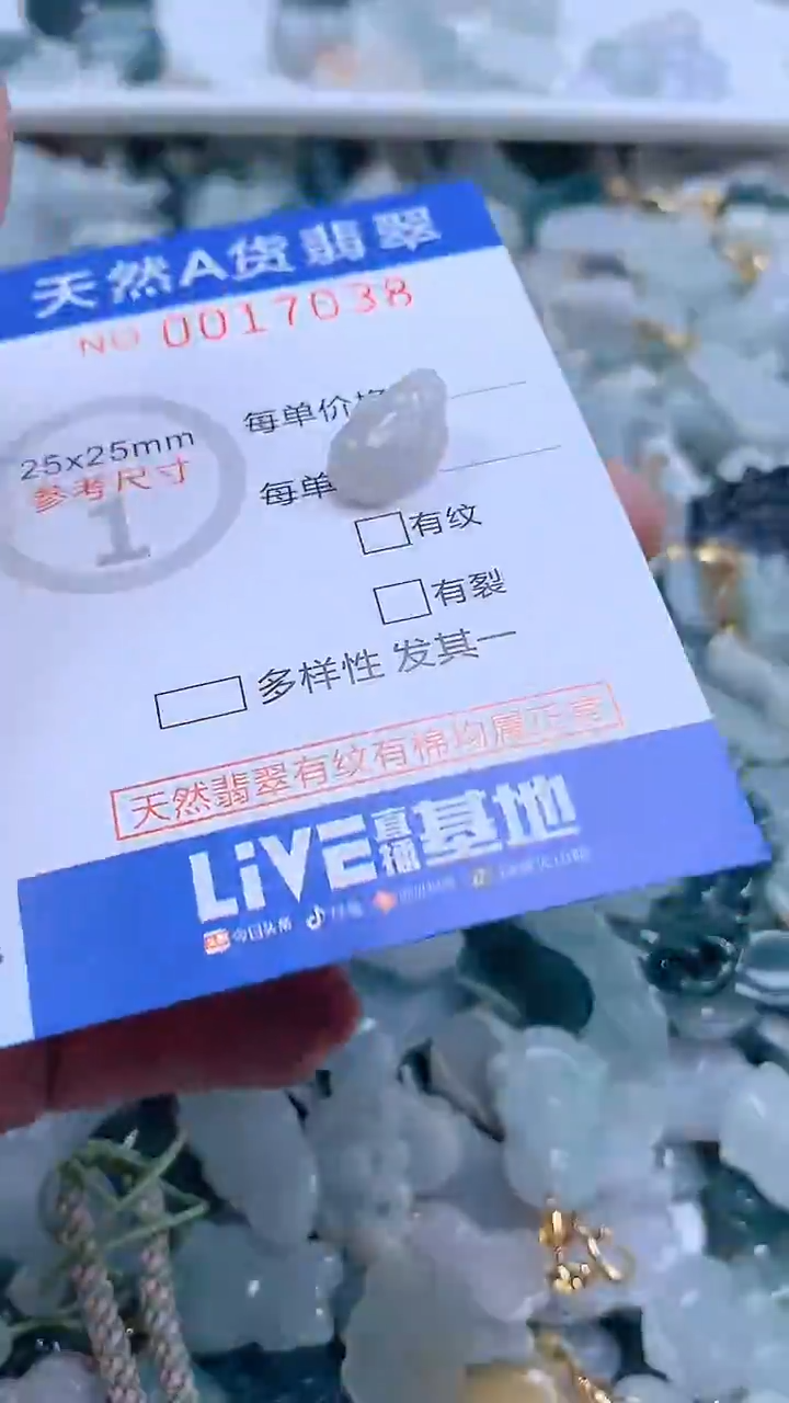 翡翠未镶嵌吊坠(不含链)1