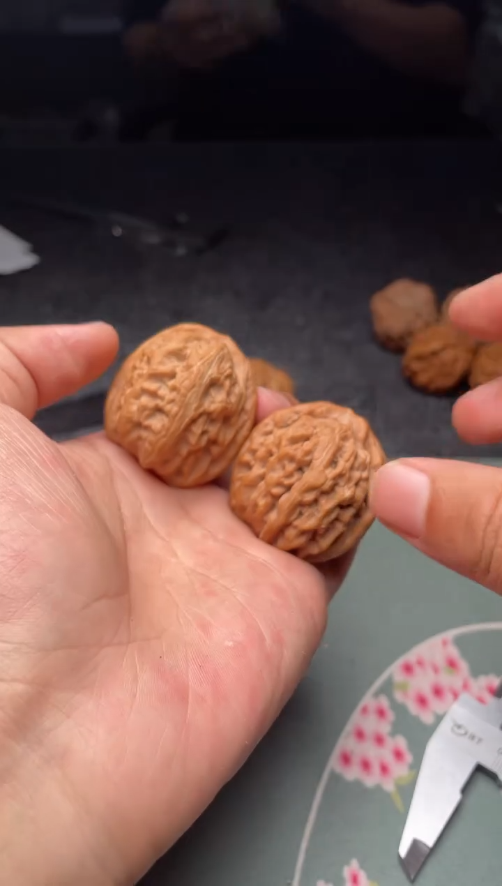 把件文玩核桃a334  红锦鲤 40尺