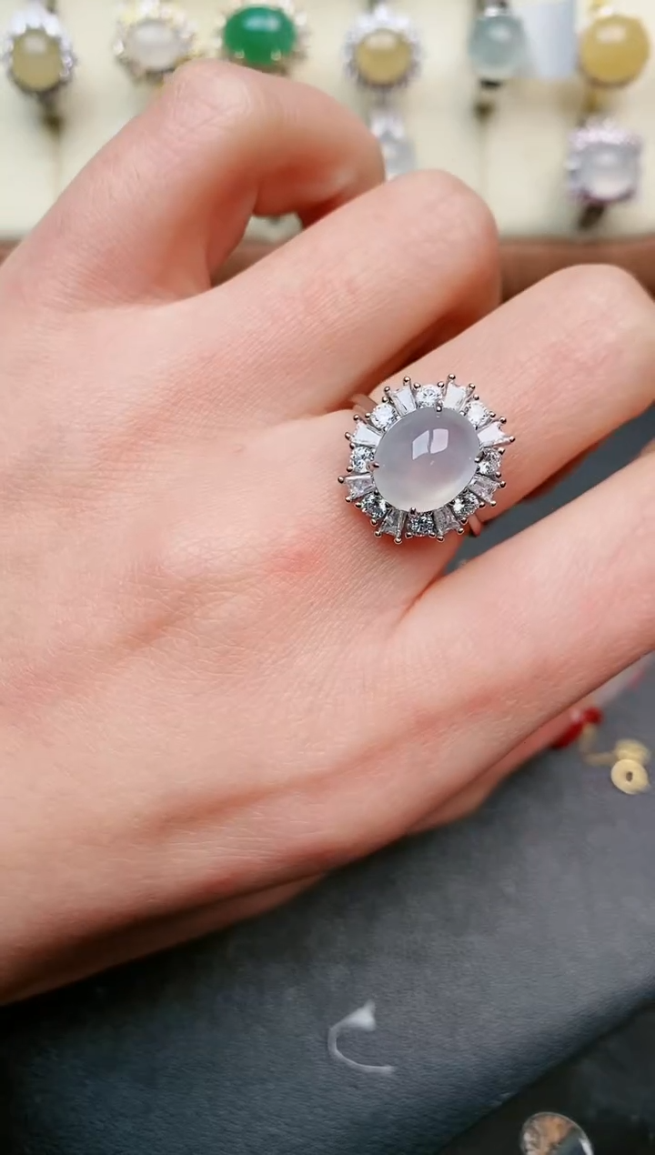 【闪购商品】翡翠戒指银S925镶嵌.....