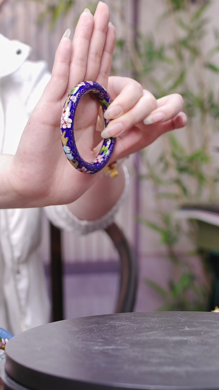 【闪购商品】非遗技艺 景泰蓝宝蓝镯子