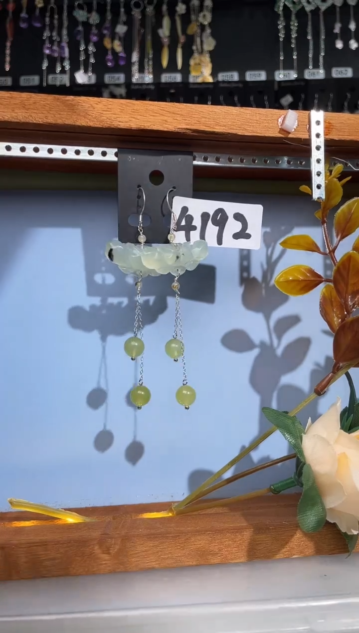 【闪购商品】紫晶耳饰银S925镶嵌喜欢拍