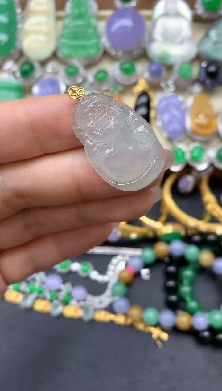 【闪购商品】翡翠颈饰18K金镶嵌40-中国好珍宝