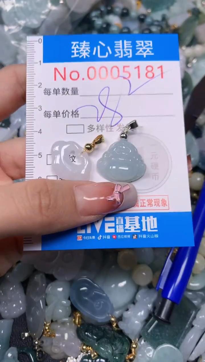【闪购商品】翡翠颈饰未镶嵌含绳0005181