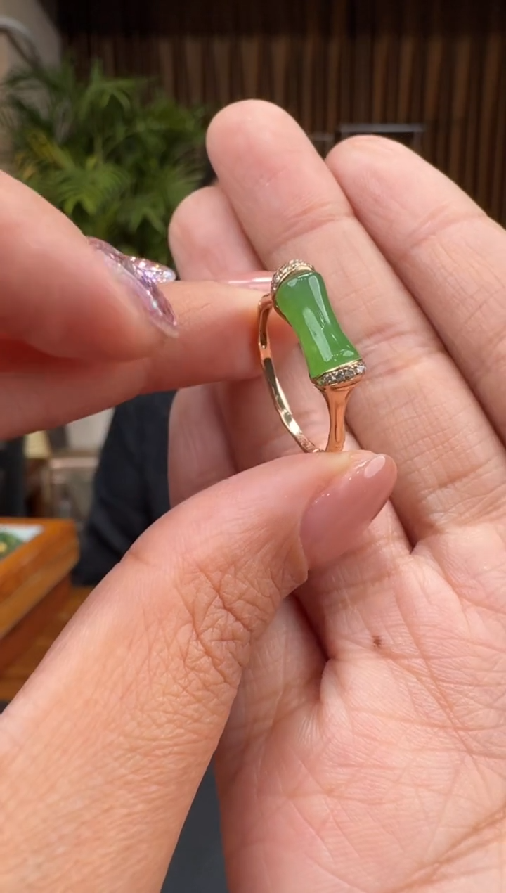 【闪购商品】和田玉3518K金镶嵌2.23赵玉多样性发货