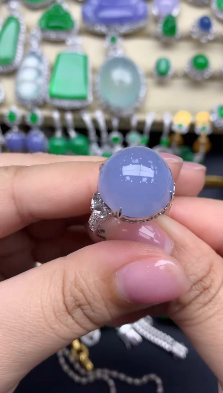 【闪购商品】翡翠戒指18K金镶嵌710-中国好珍宝