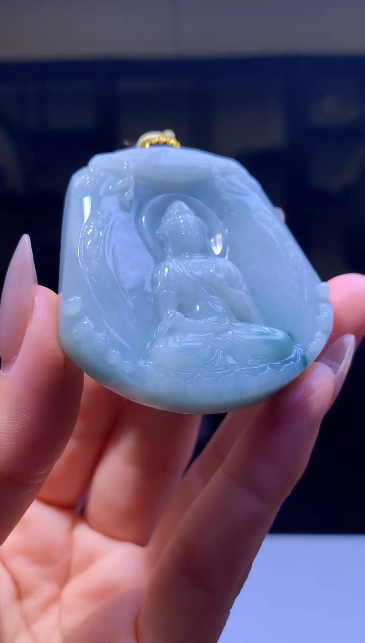 定制翡翠未镶嵌1027hm-毛货挂件53