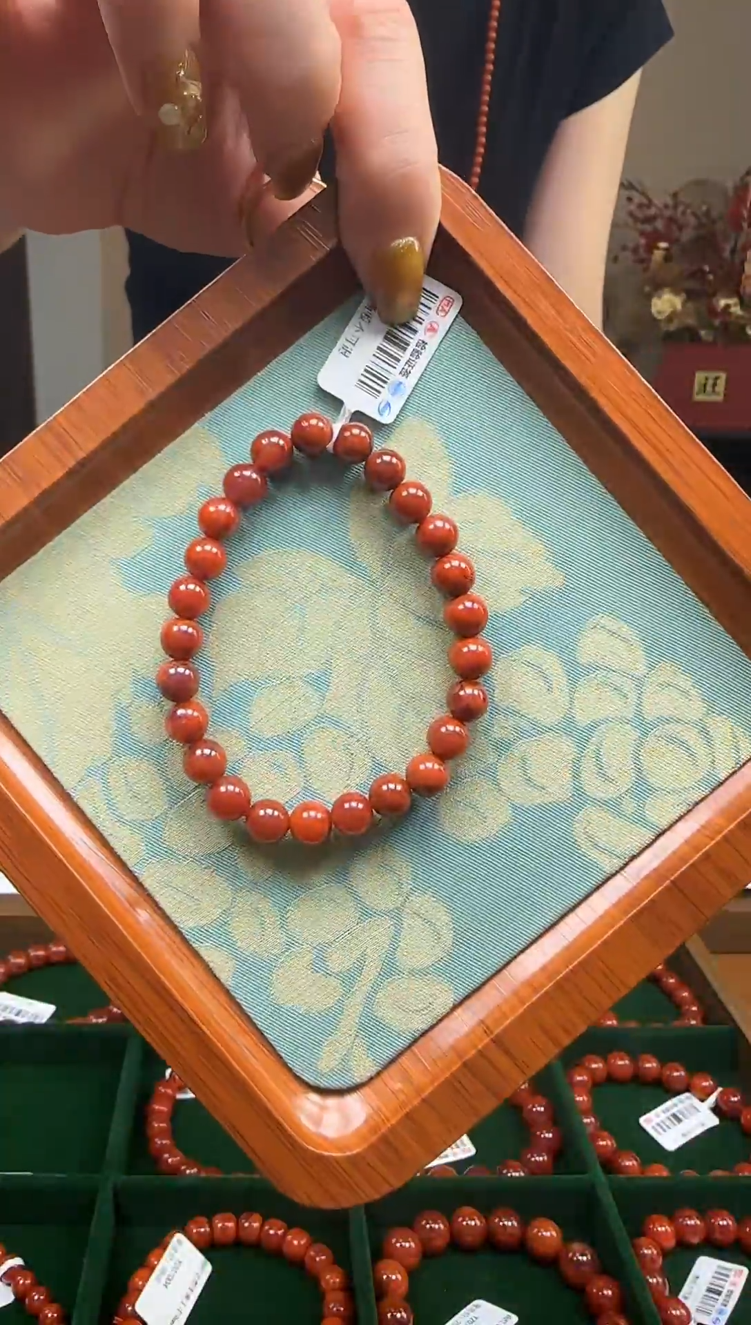 【闪购商品】南红玛瑙手链未镶嵌 天然南红7m/ht88272多样性发货
