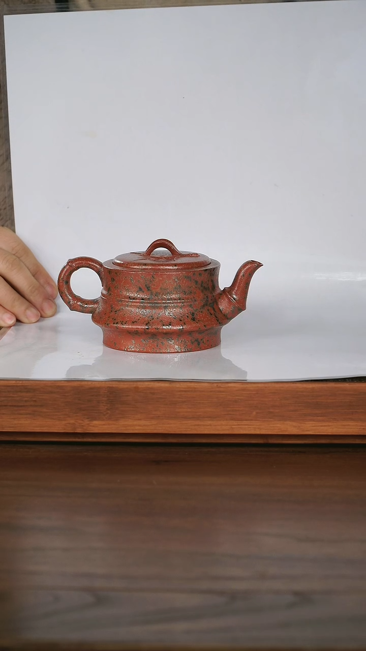 【闪购商品】紫砂茶杯 墨金烧 竹段壶 紫砂壶 200cc