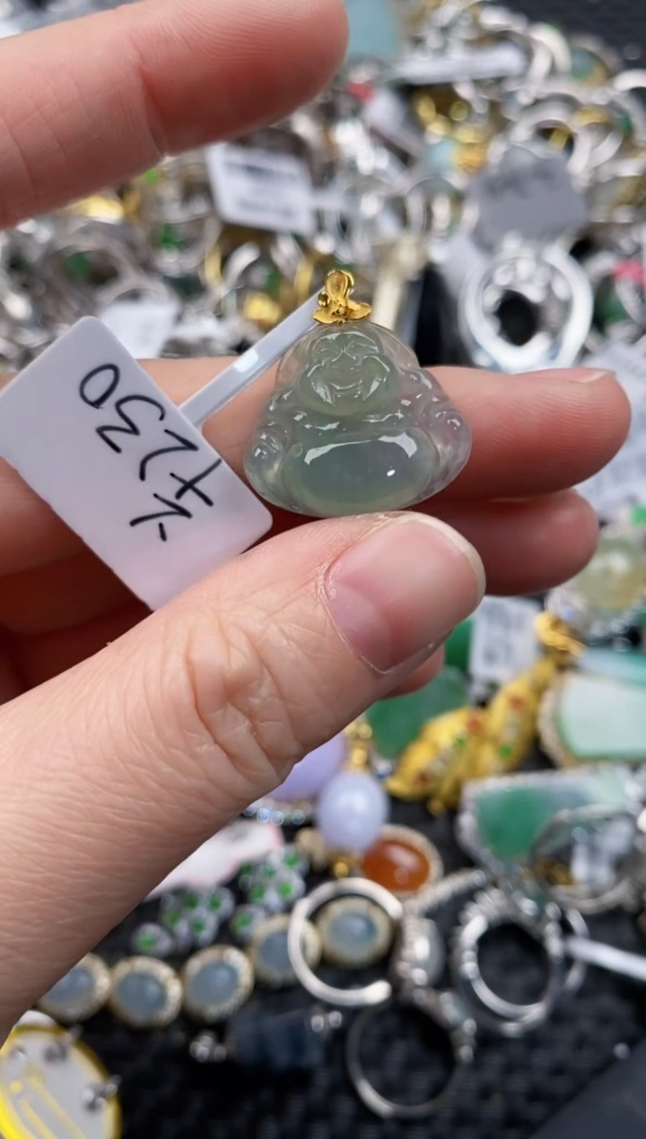 18K金镶嵌戒指翡翠12              2