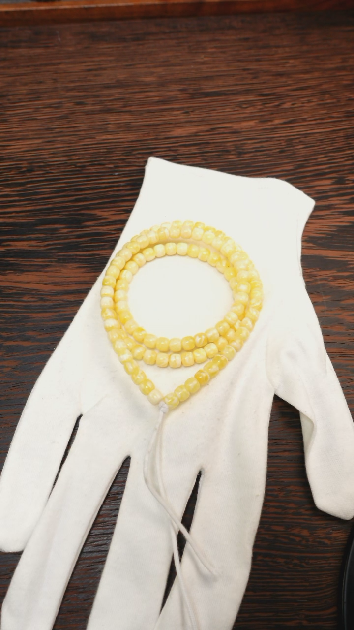 【闪购商品】蜜蜡手链未镶嵌2397/6mm红标老型长串