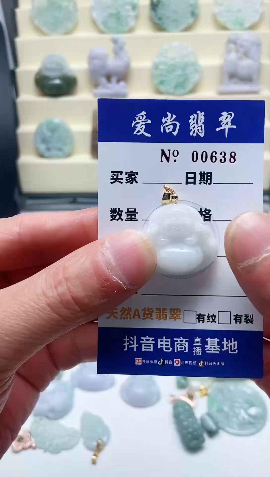 【闪购商品】翡翠吊坠(赠链)未镶嵌多样性拍一发一000