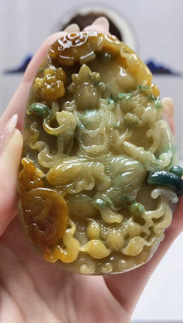 定制翡翠未镶嵌5159jw-毛货挂件154