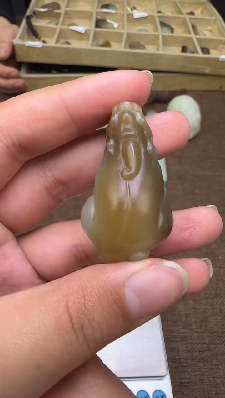 吊坠(不含链)未镶嵌和田玉吊坠