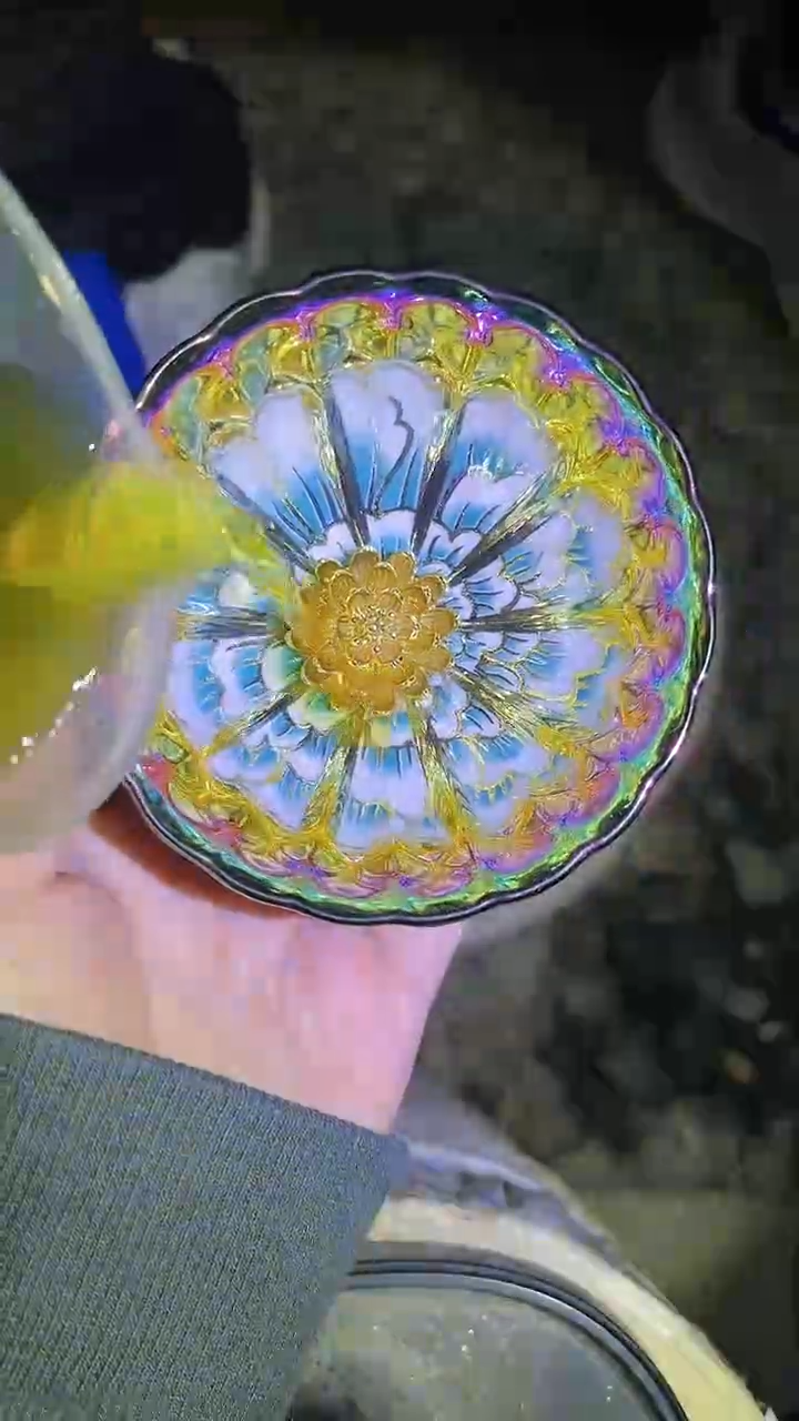 【闪购商品】杯七彩陌上花开金莲花