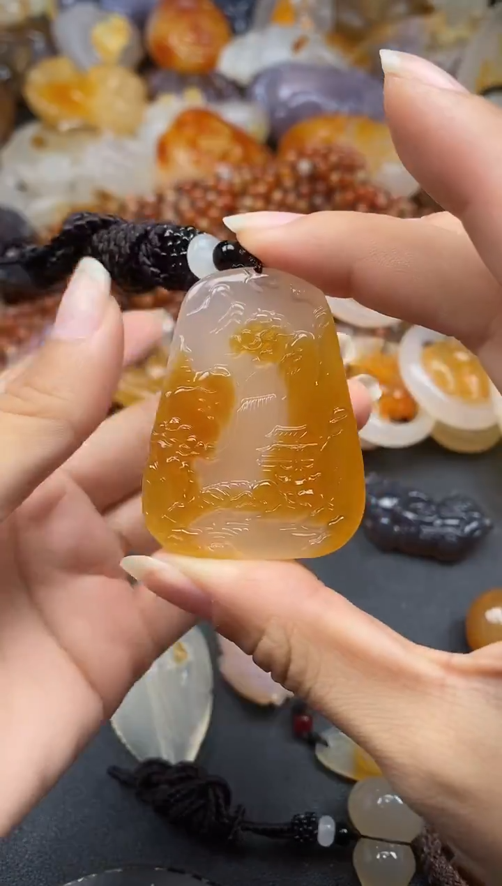 未镶嵌1玛瑙/玉髓德****子ll