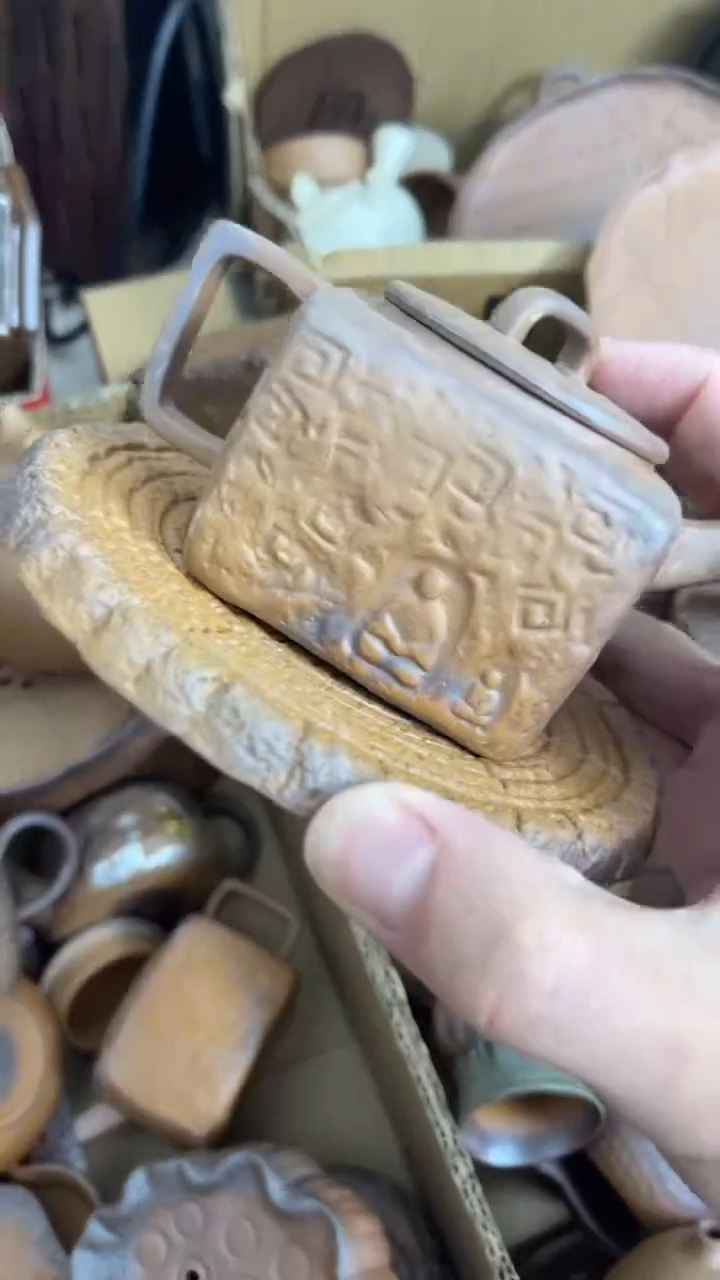 岩泥茶器-00000000四方壶0年轮