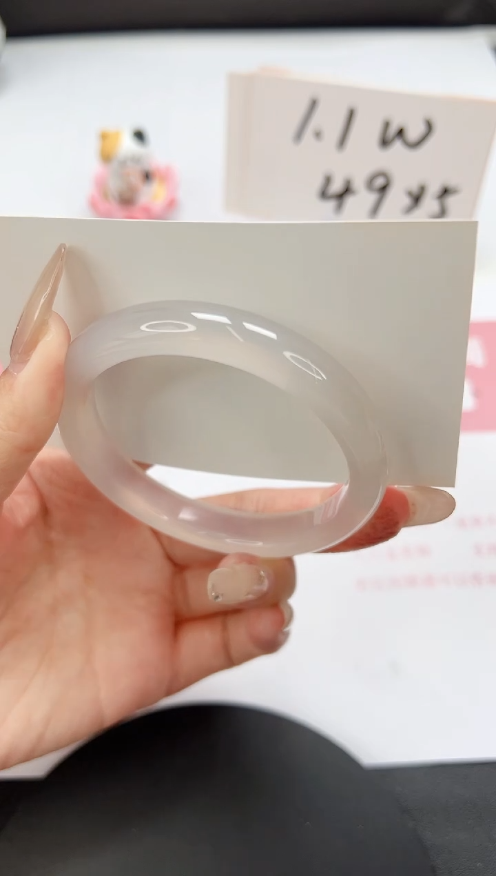 【闪购商品】石英质玉手镯未镶嵌A118-56-57