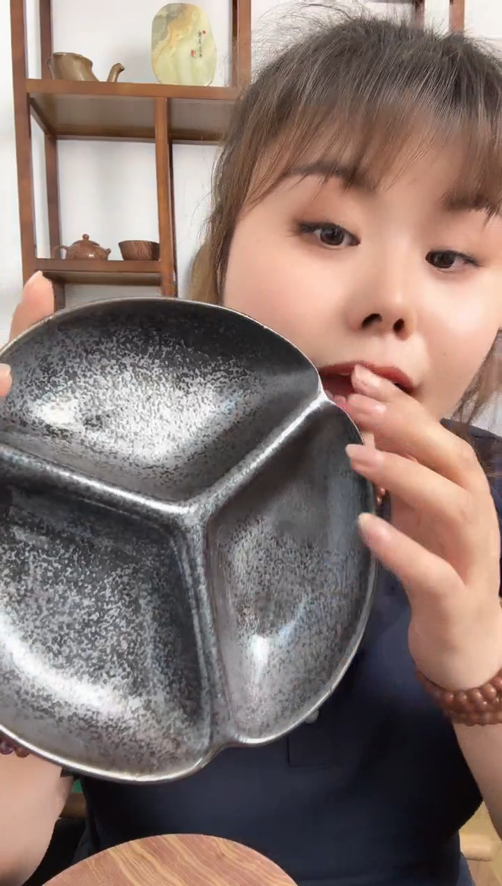 老虎石柴烧调料盘