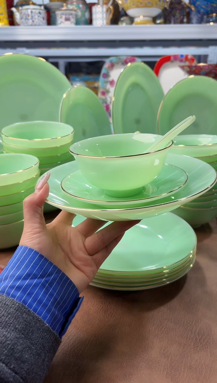 玉瓷四件套6套餐具