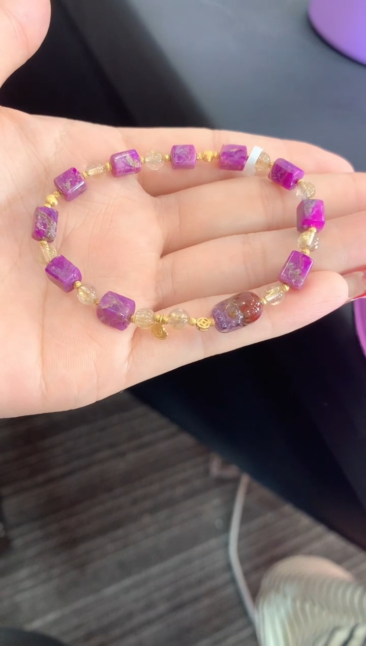 【闪购商品】苏纪石（舒俱来）.18K金镶嵌舒俱来手串