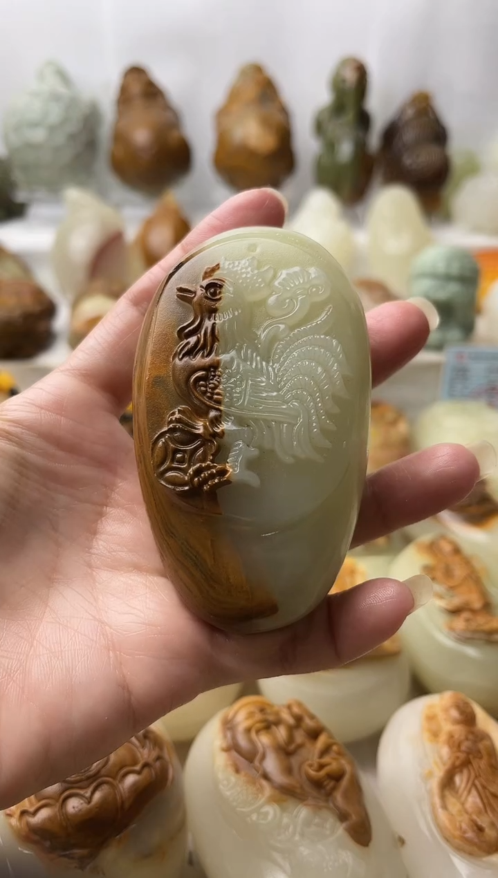 石材古青石棉纹正常不退换鸡