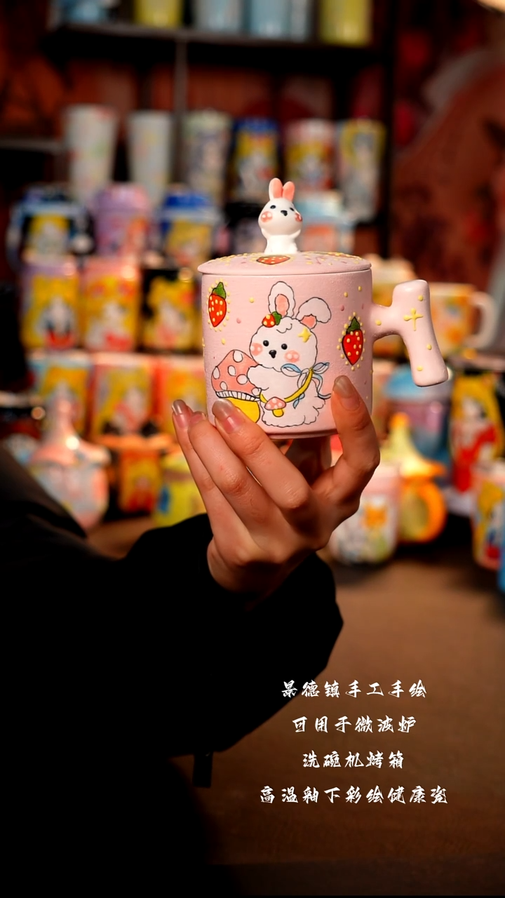 景德镇陶瓷手绘杯杯
