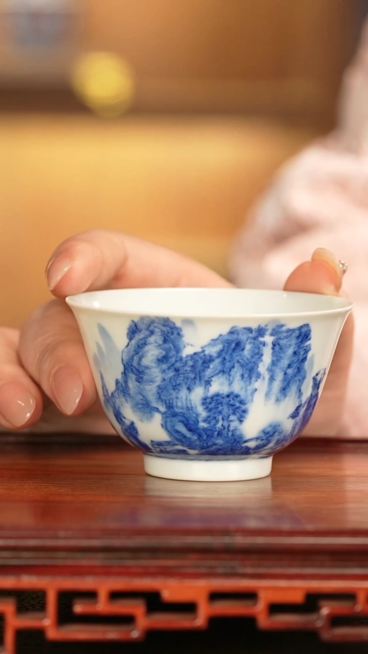 【闪购商品】杯子刘建锋窑景德镇手工手绘陶瓷