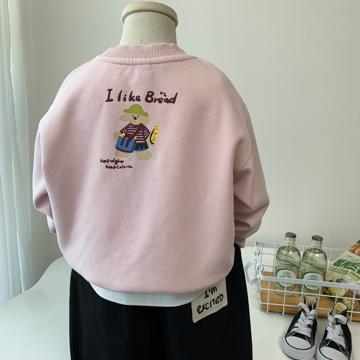 儿童秋装卫衣2025新款中小男童时尚粉色上衣洋气百搭卡通套头衫潮