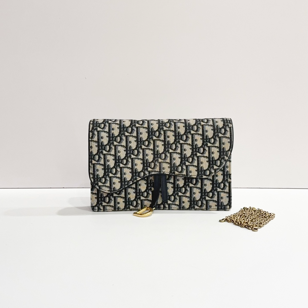 95新 DIOR/迪奥 蔚蓝中古/经典老花 大Woc