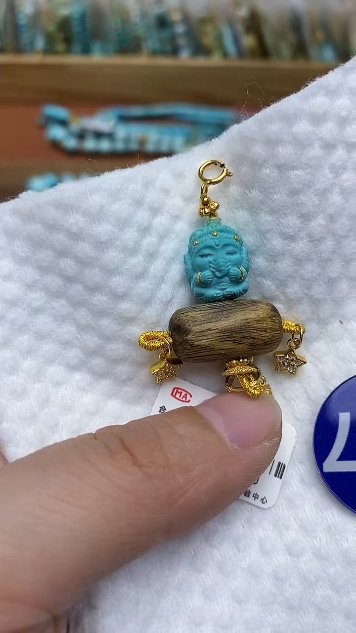 【闪购商品】绿松石吊坠银S925镶嵌297