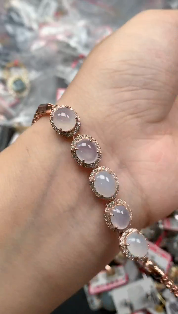 翡翠戒指银S925镶嵌天然A货缅甸翡翠