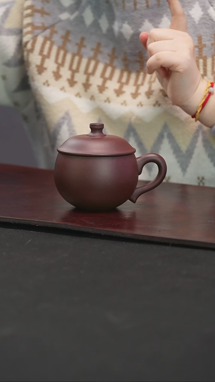 【闪购商品】紫砂茶壶苹果大肚杯