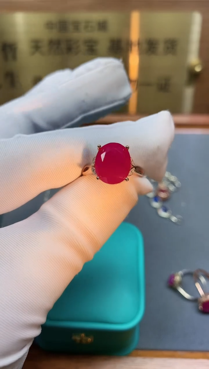 【闪购商品】红宝石戒指银S925镶嵌.........