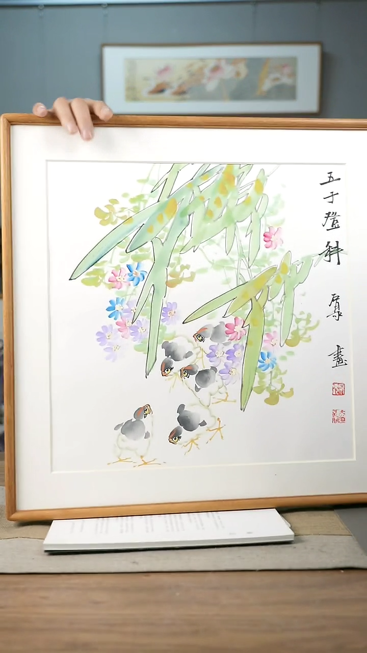 【闪购商品】书法协会会员老师带框作品-手书/绘同款作品