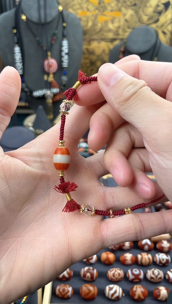 【闪购商品】玛瑙/玉髓项链未镶嵌红肉一线药师手绳