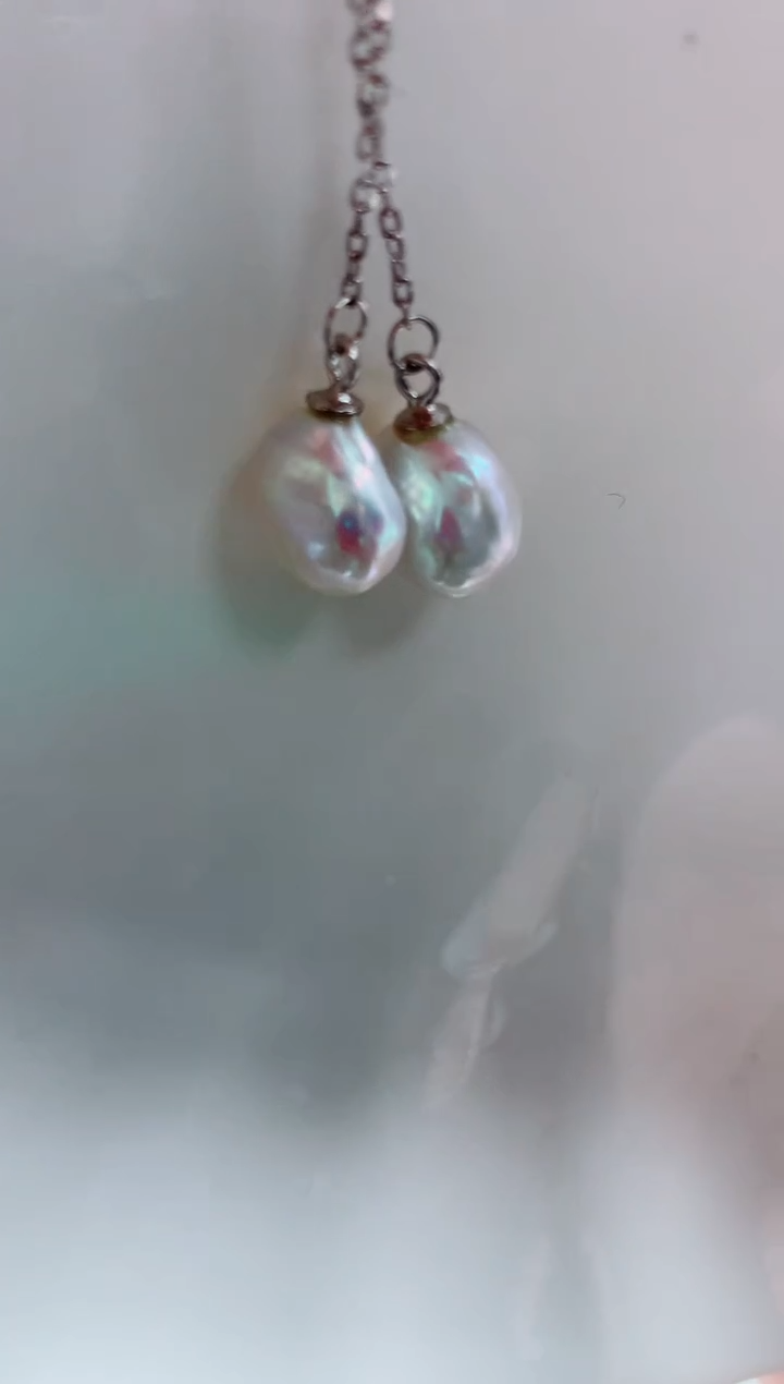 未镶嵌耳饰淡水珍珠多样性发其一【非无瑕】