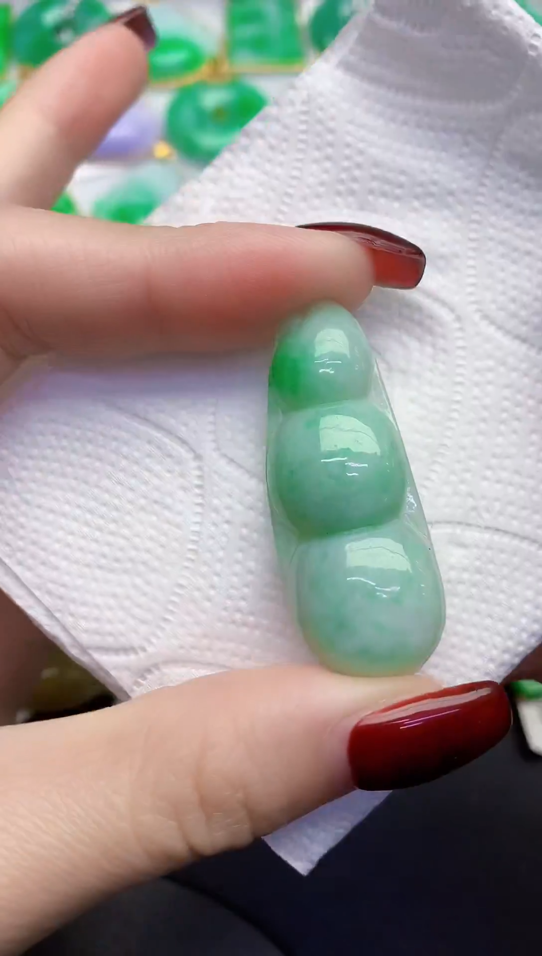 颈饰未镶嵌翡翠缅甸天然翡翠A货