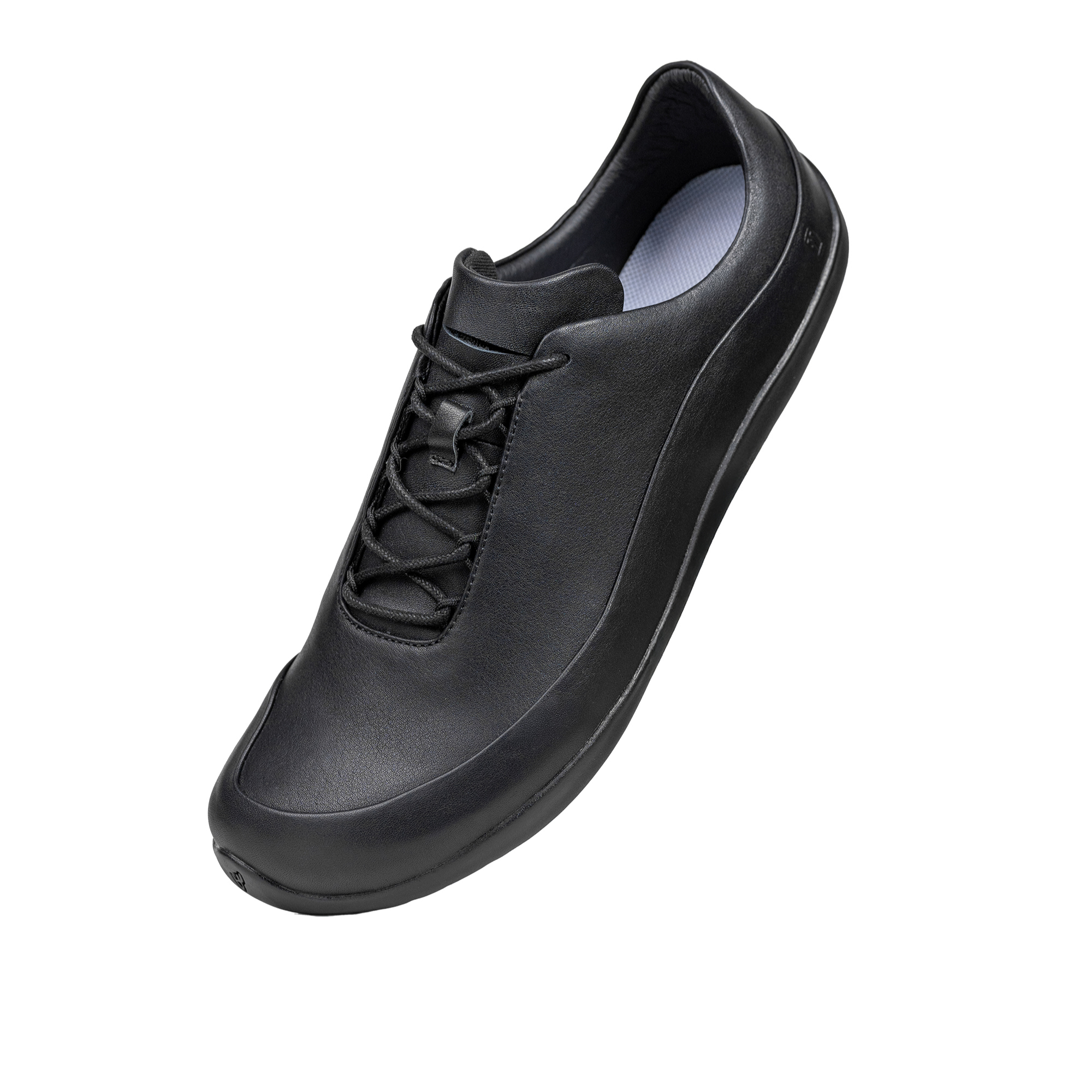 极客鞋谈皮质版薄底平步赤足鞋-无中底皮质版