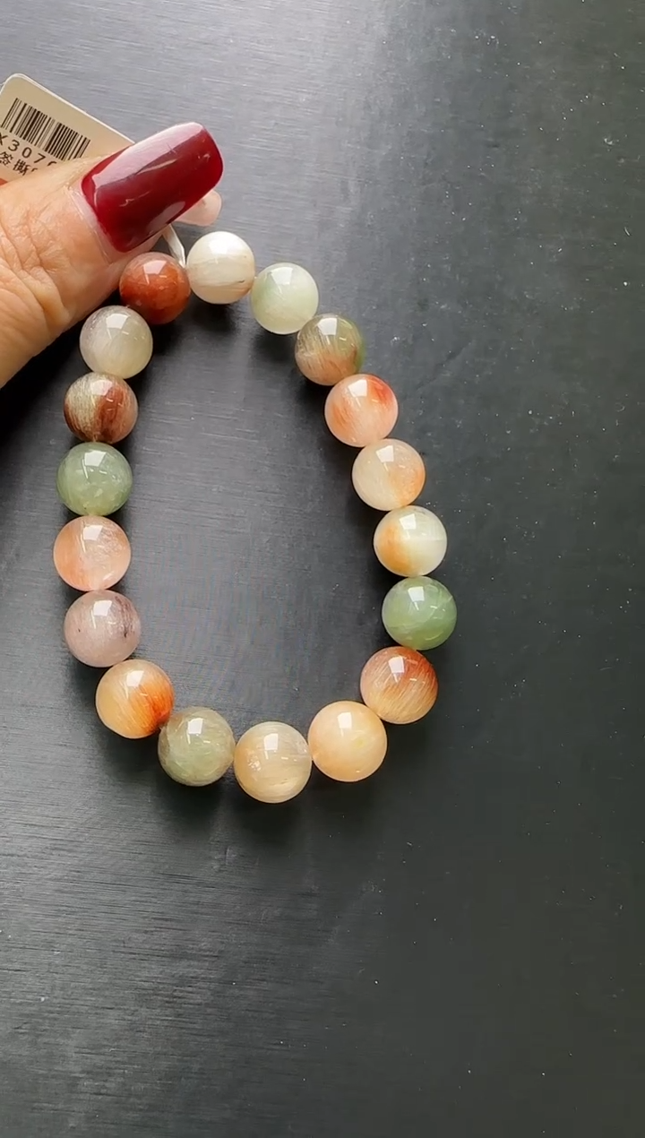 【闪购商品】水晶手串未镶嵌彩兔毛手串11m+ X30767