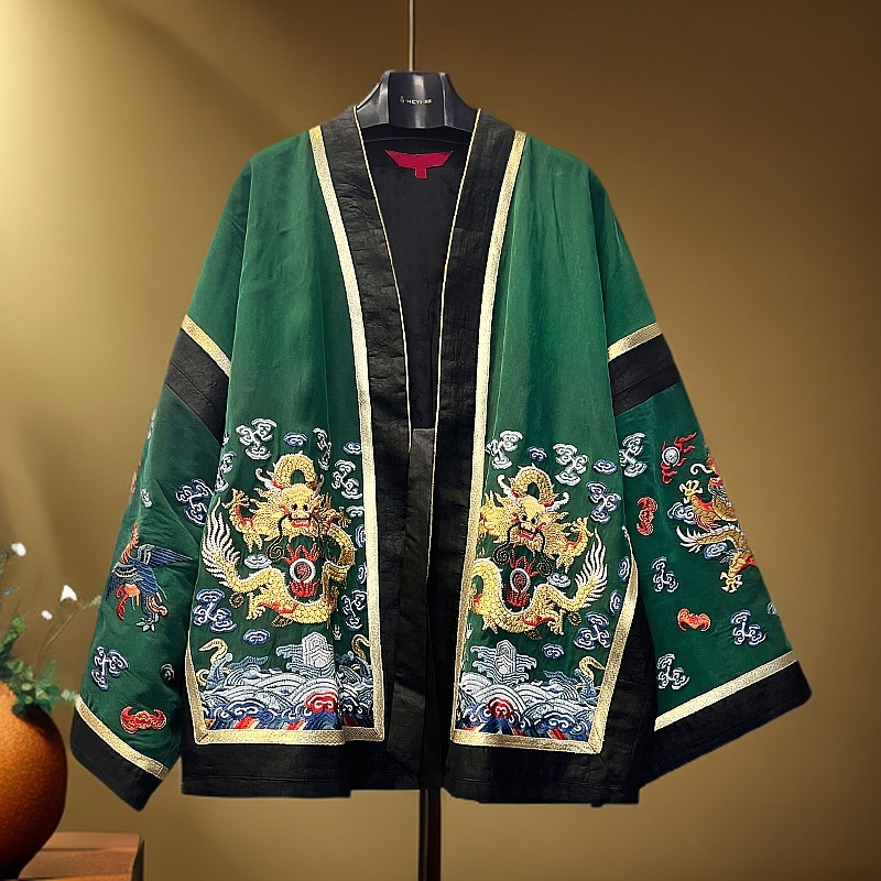 【娇娇美娇】娑尔香云纱重工刺绣外套SI3WG03350